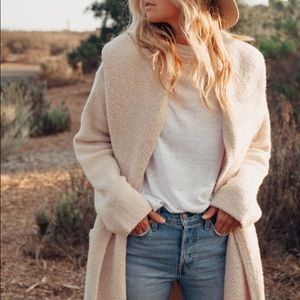 LOVESTITCH Lennox Sweater Coat(heather petal pink)